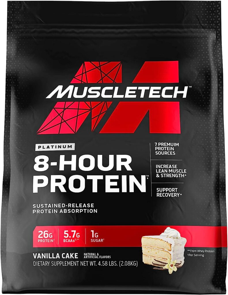 Whey Protein Powder | MuscleTech Phase8 Protein Powder | Whey  Casein Protein Powder | Slow Release 8-Hour Protein | Muscle Builder for Men  Women | Protein Powder for Muscle Gain | Vanilla, 4.58lbs